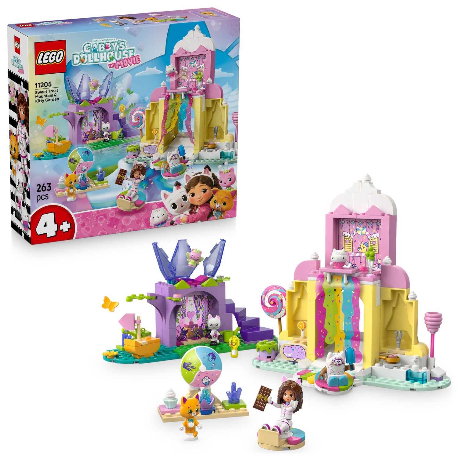 LEGO® Gabby’s Dollhouse Sweet Treat Mountain & Kitty Garden Pretend Play 11205