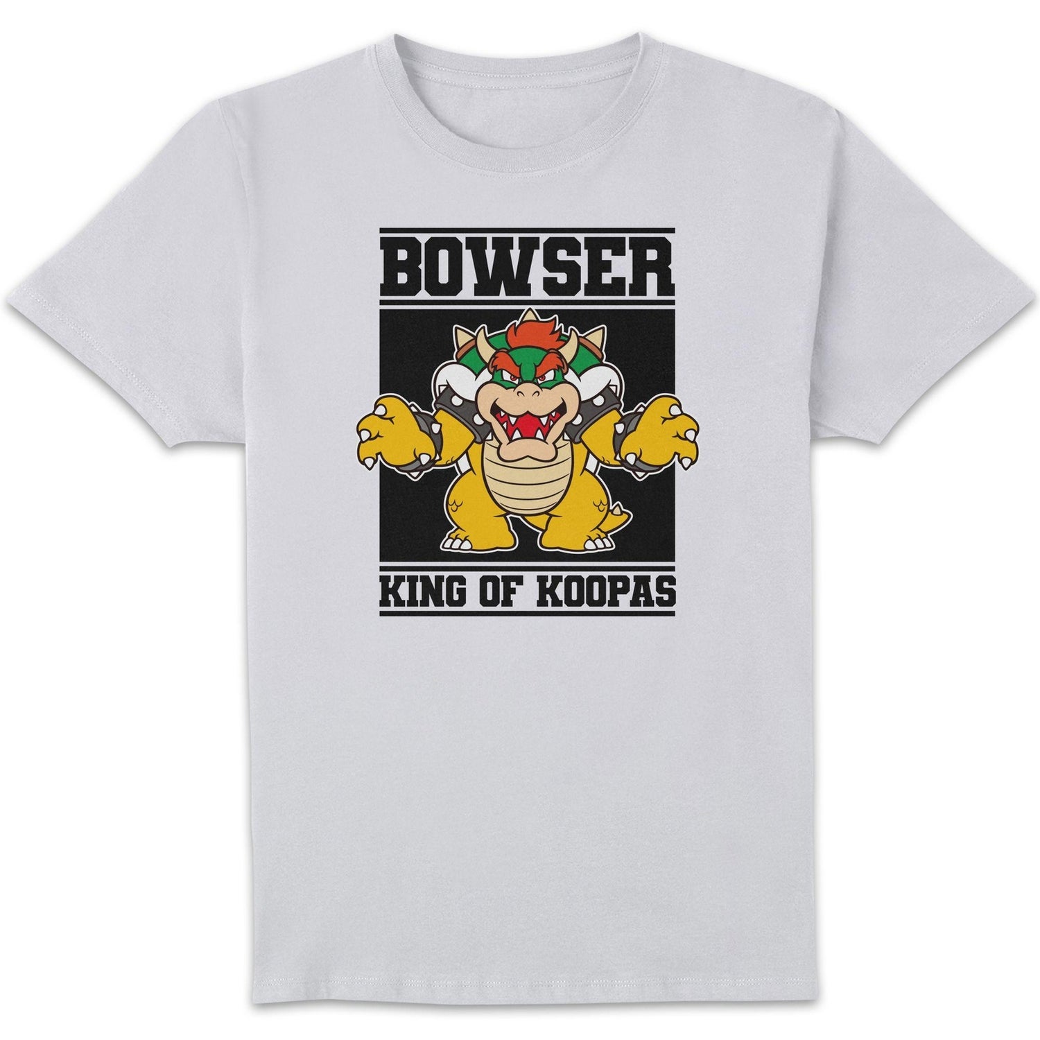 Nintendo Super Mario Bowser King Of Koopas Unisex T-Shirt - White