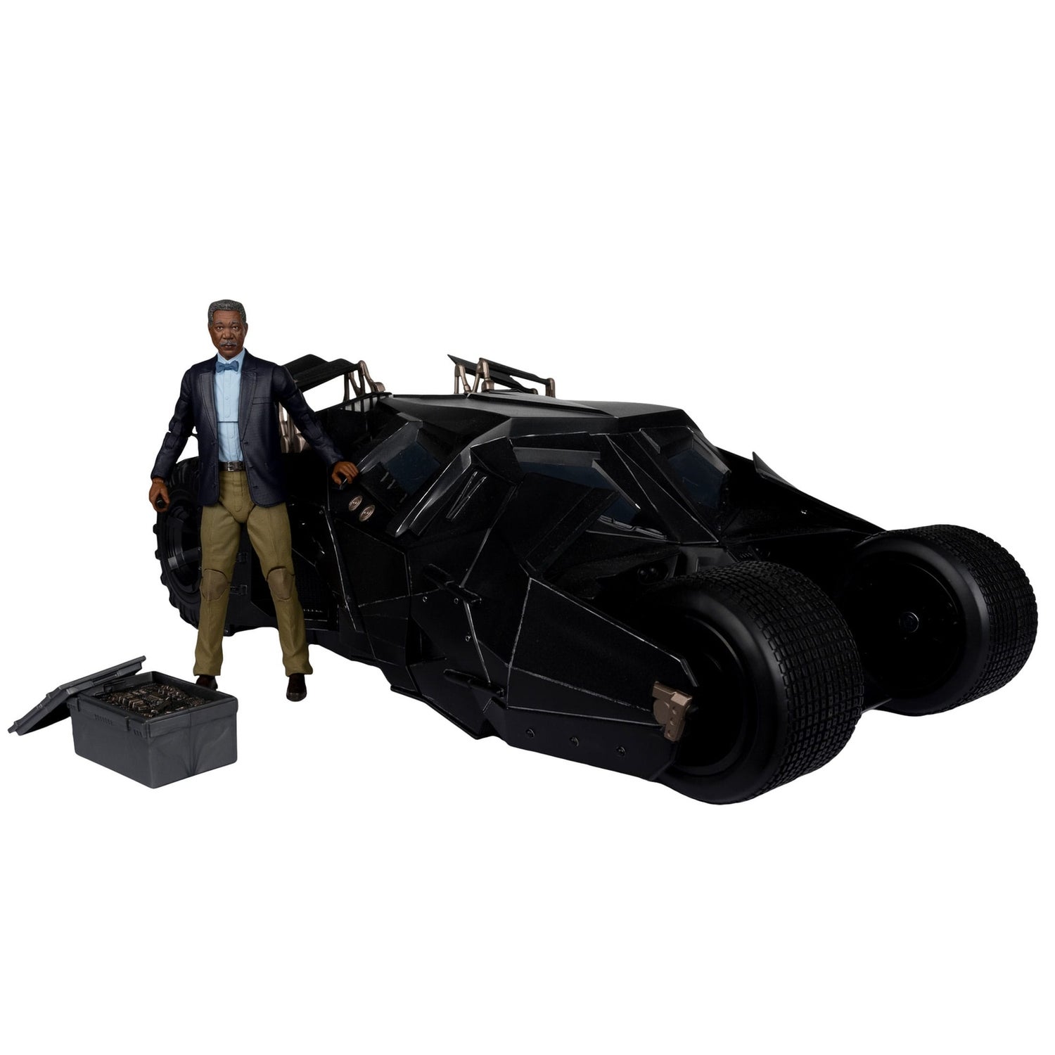DC Multiverse Vehicle Tumbler with Lucuis Fox (The Dark Knight) (Gold Label)