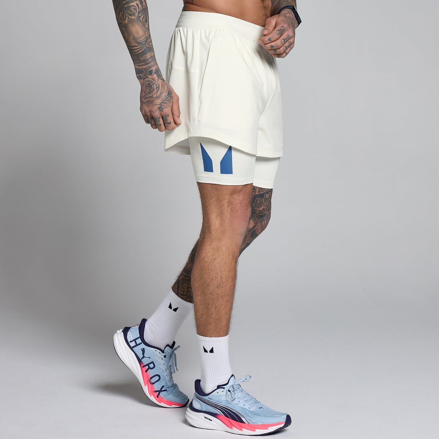 MP Men's Hybrid 5" 2-in-1 Shorts - Mist - XS