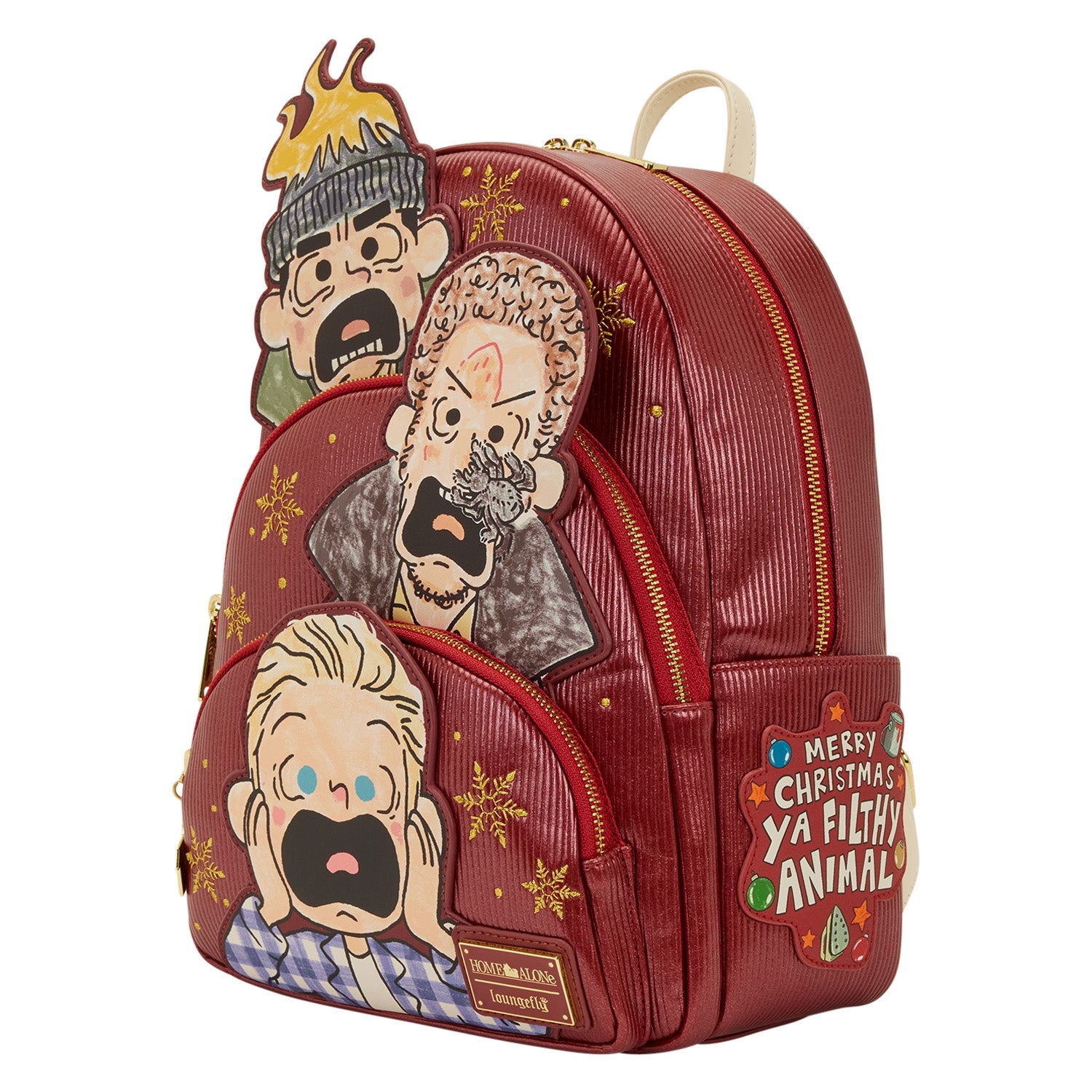 Loungefly Home Alone Triple Pocket Mid-Size Backpack