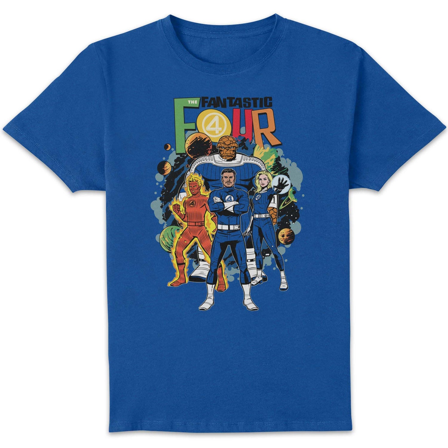 Marvel Fantastic Four Universe Unisex T-Shirt - Blue