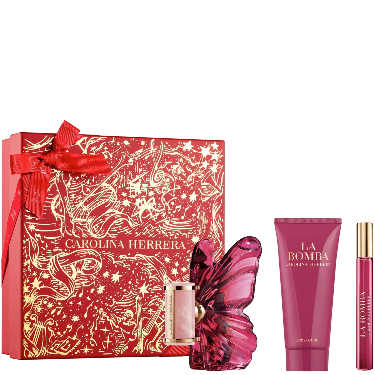 Carolina Herrera La Bomba Eau de Parfum 50ml + Body Lotion 100ml + Eau de Parfum 10ml