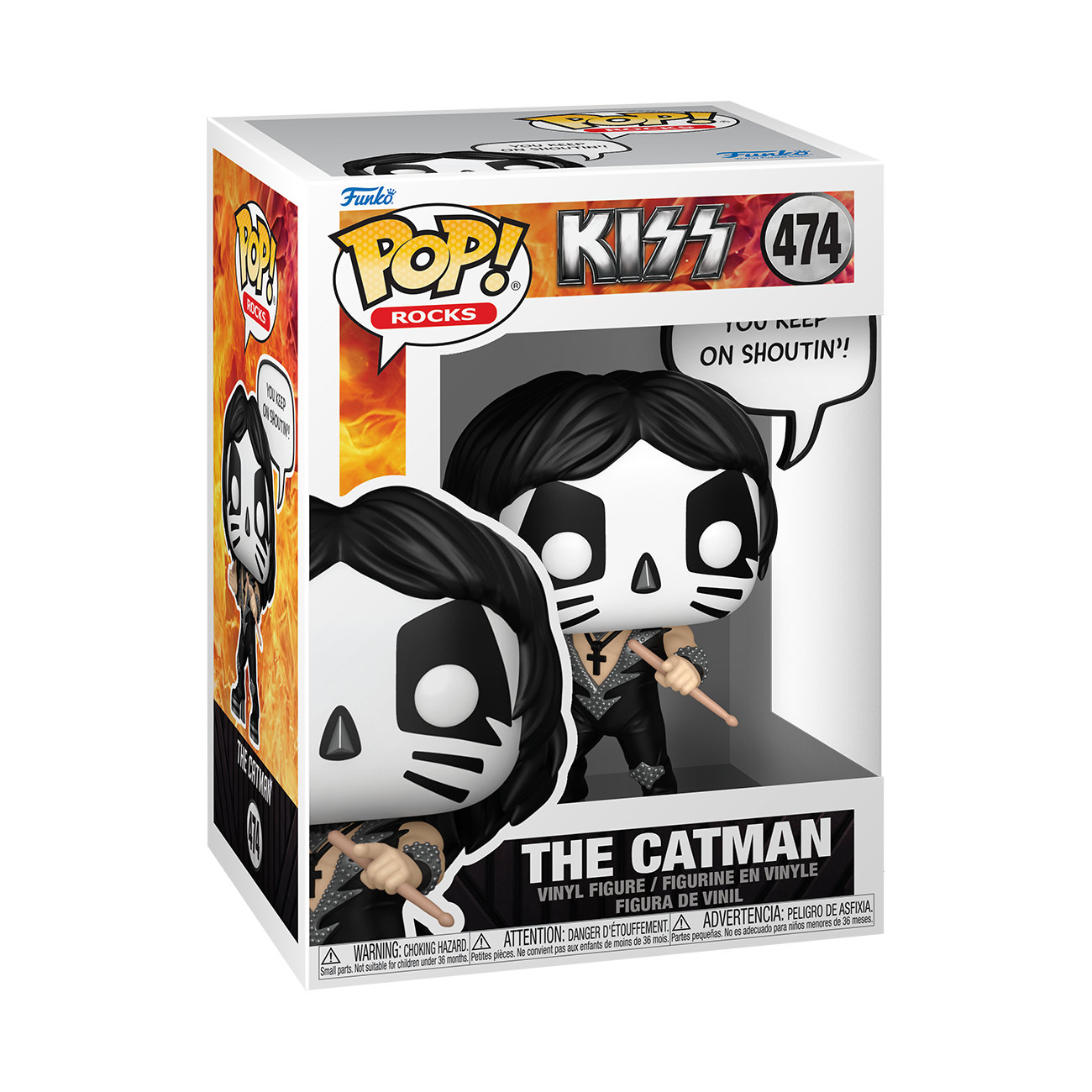 KISS The Catman You Keep On Shoutin Funko Pop Vinyl Sayings