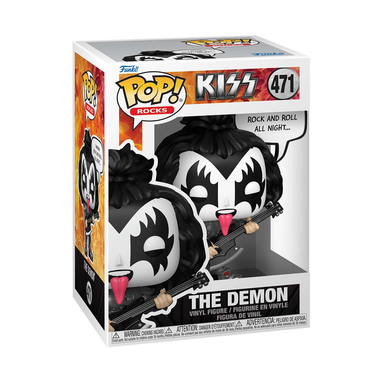 KISS The Demon Rock And Roll All Night Funko Pop Vinyl Sayings