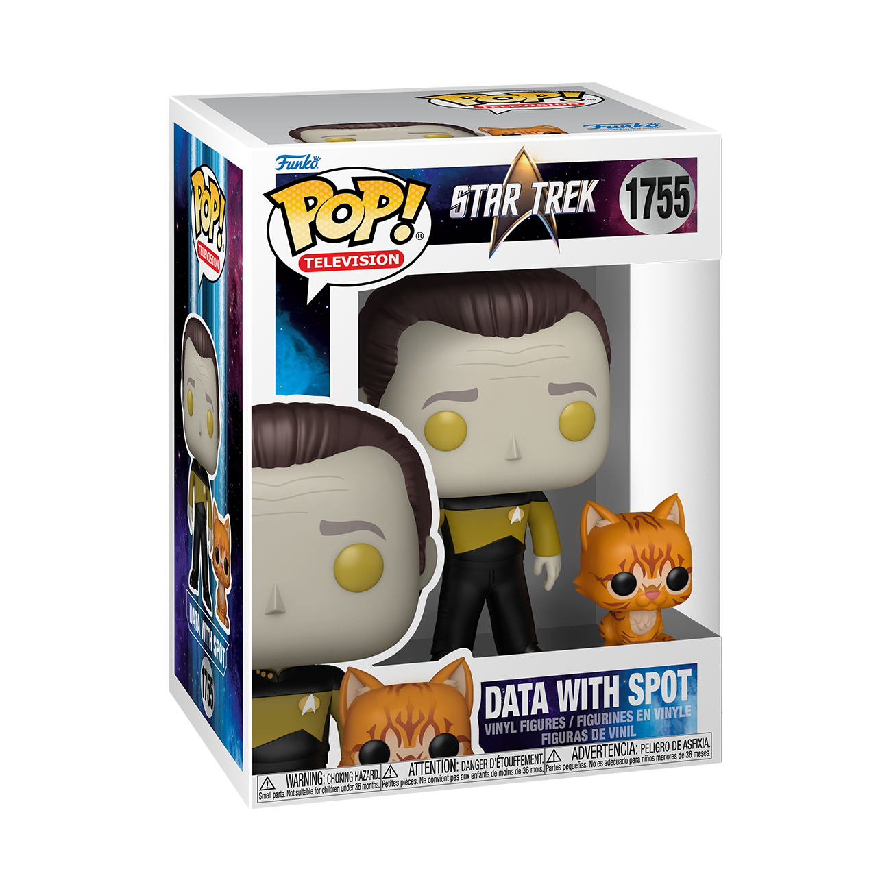 Star Trek Data w/ Spot Pop&Buddy Funko Pop Vinyl