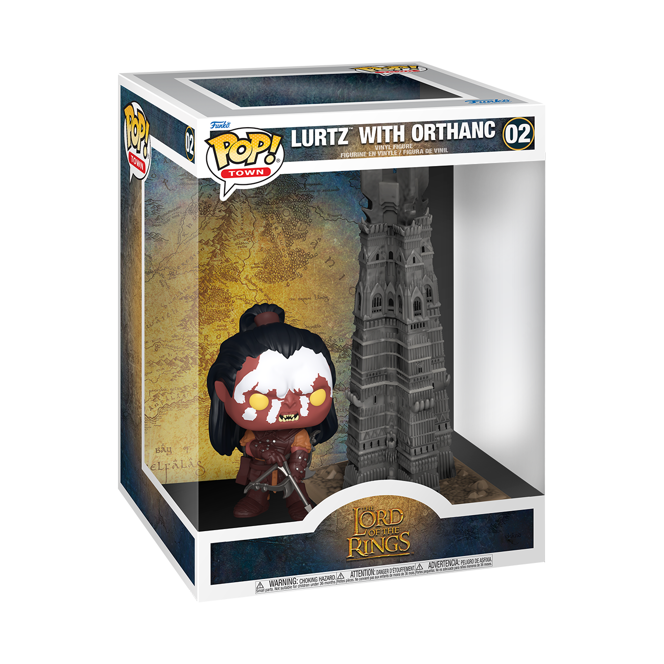 Lord of the Rings Lurtz with Orthanc Funko Town Pop Vinyl