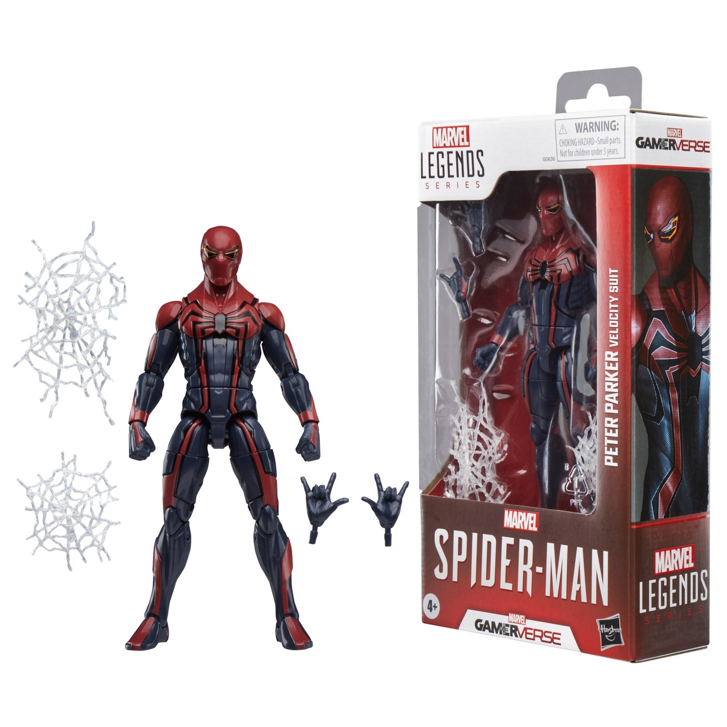 Hasbro Marvel Legends Series Gamerverse Velocity Suit Peter Parker, Spider-Man 6" Action Figure