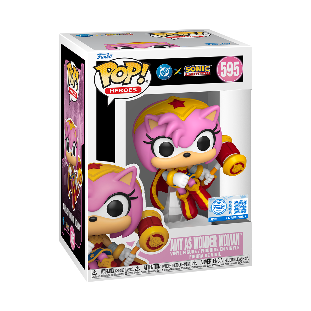 Justice League Sonic - Amy Rose Wonder Woman Funko Pop Vinyl