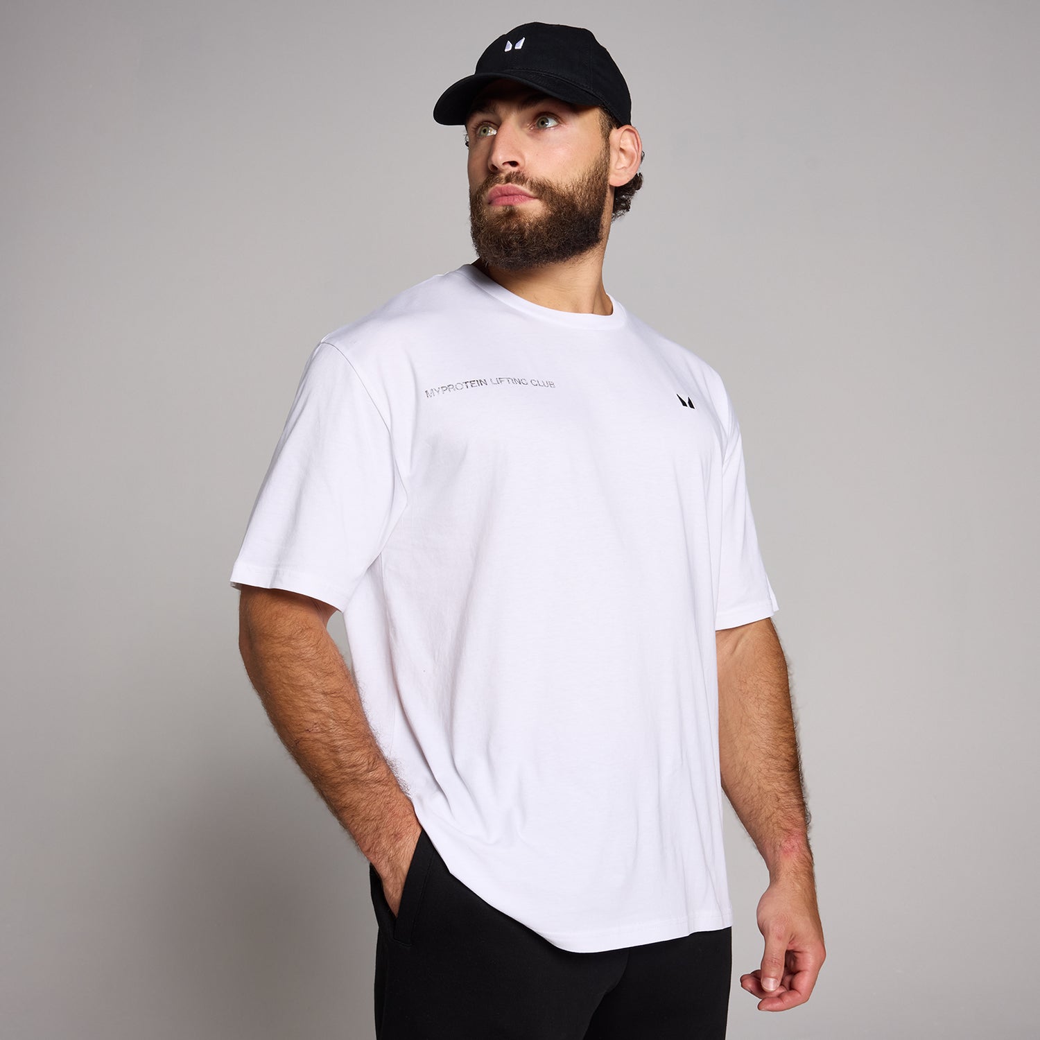 MP Men's Origin Lift Club Oversized Graphic T-Shirt - White - XS