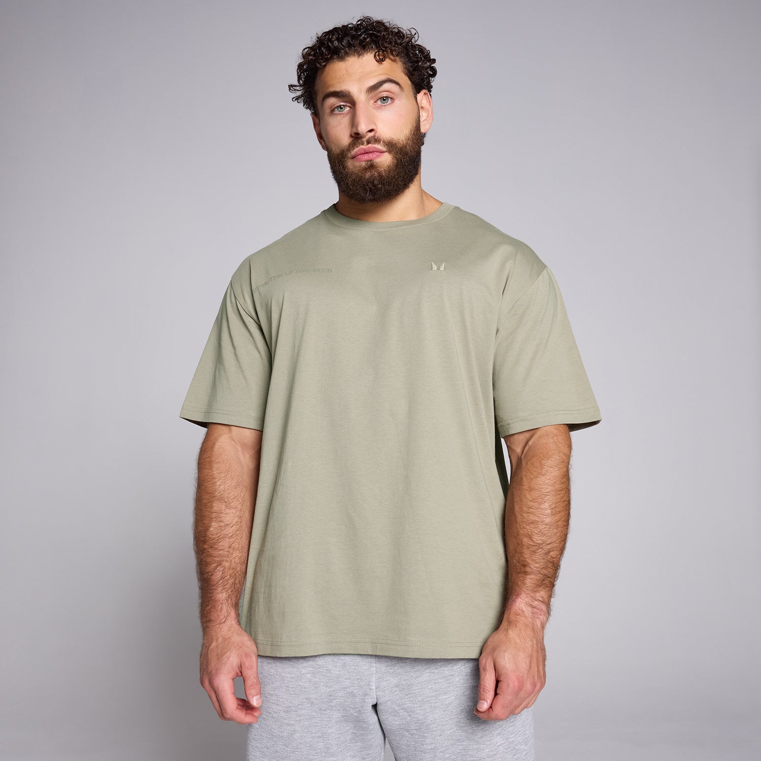 MP Men's Origin MPGYM Oversized Graphic T-Shirt - Deep Sage - XS