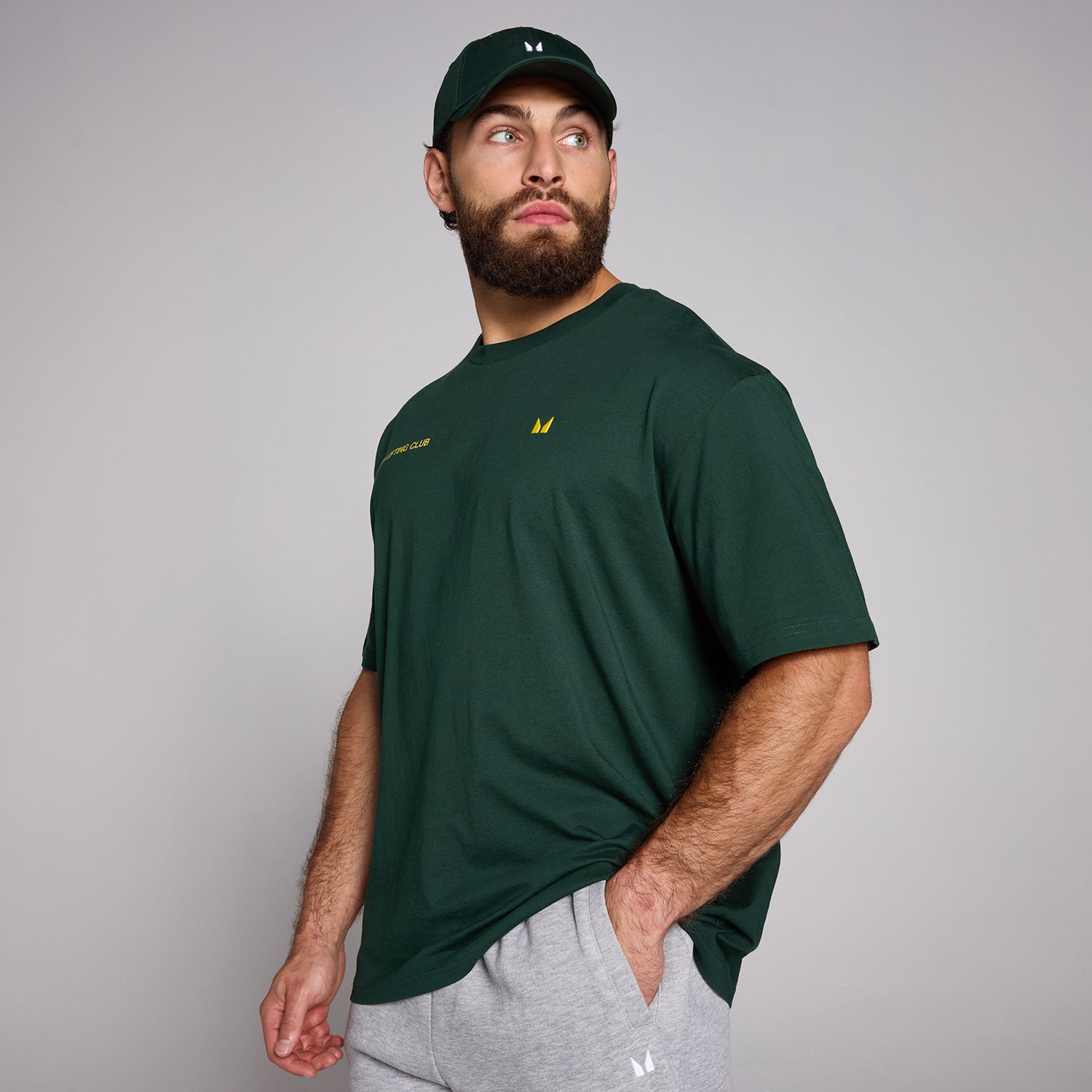 MP Men's Origin MPGYM Oversized Graphic T-Shirt - Dark Emerald - XS