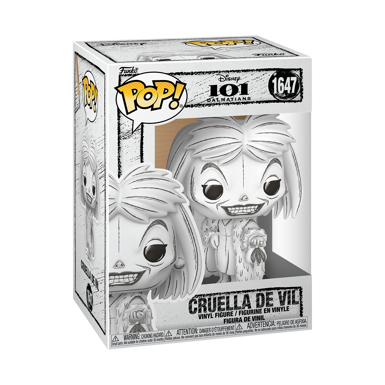 Disney Sketched Cruella De Vil Funko Pop Vinyl