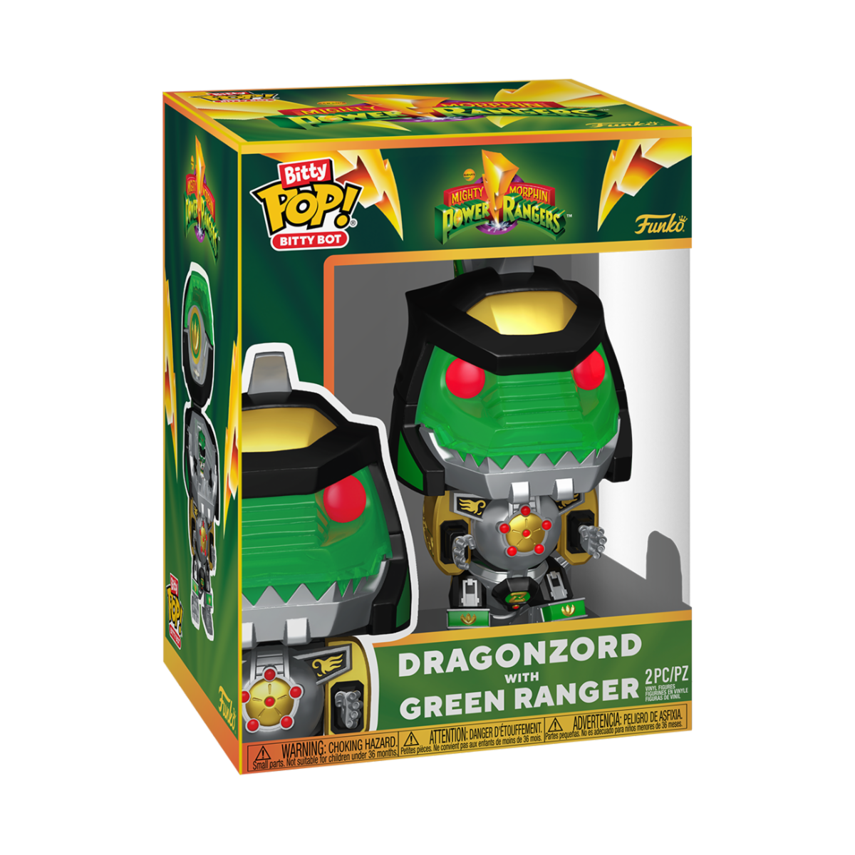 Power Rangers Dragon Zord with Green Ranger​ Funko POP Bitty Bot