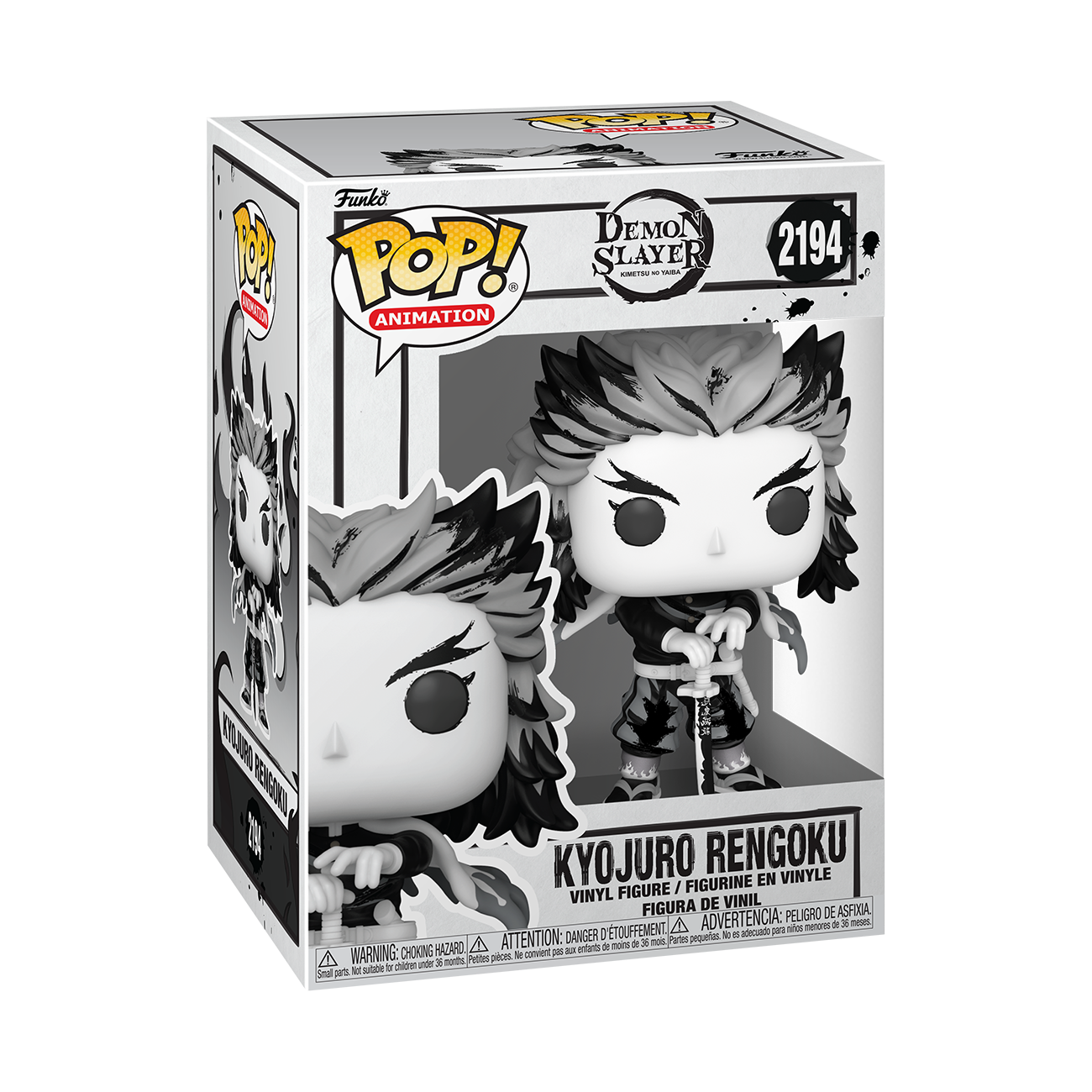 POP! Animation: Demon Slayer – Rengoku (Sumi-Ink) Funko POP! Vinyl