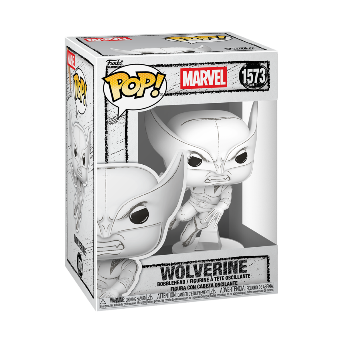 Marvel Sketched Wolverine Funko POP Vinyl