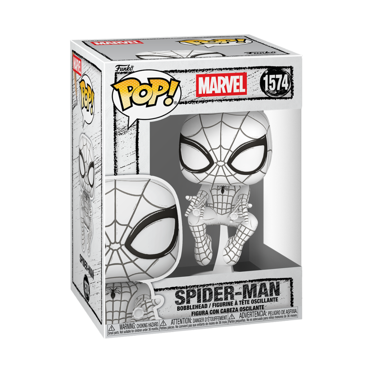 Marvel Sketched Spider-Man Funko POP Vinyl