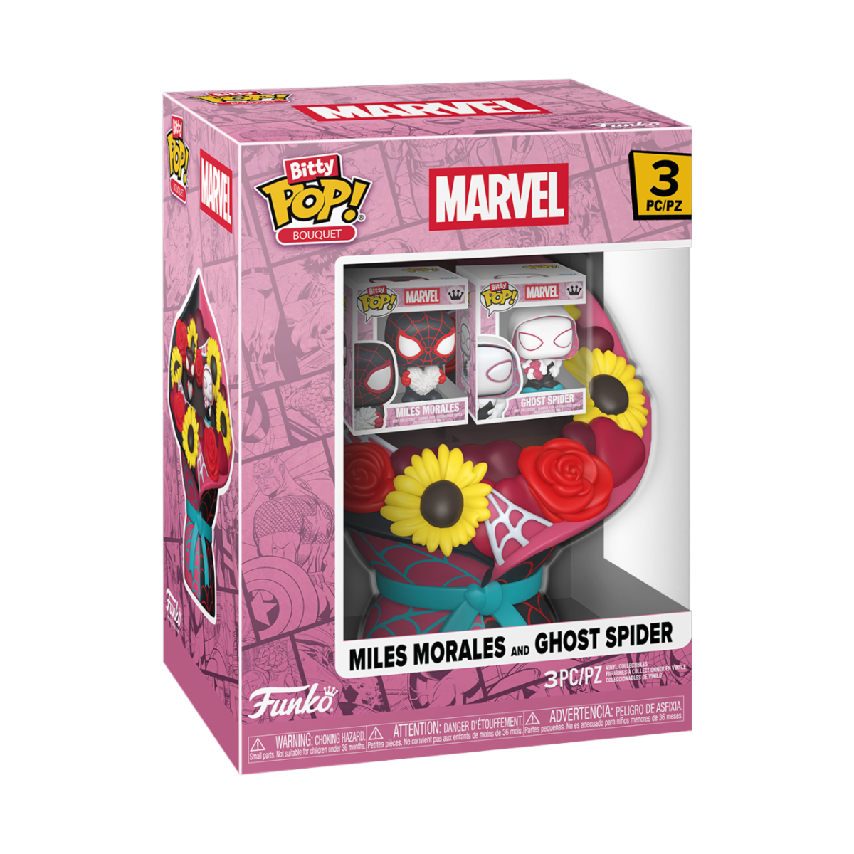 POP Bouquet Spider Man Valentines Miles Morales & Ghost Spider Funko POP Vinyl