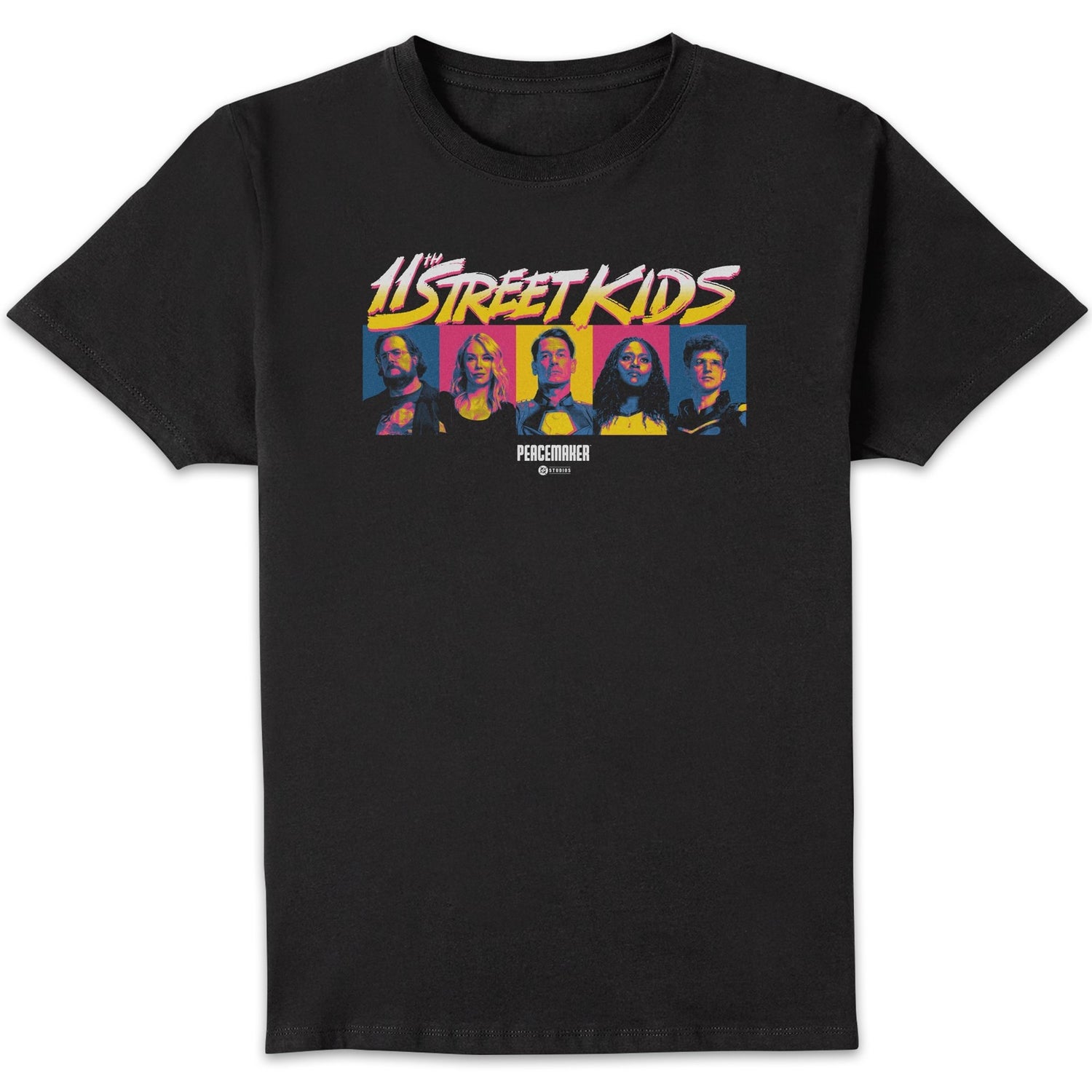 DC Comics Peacemaker 11th Street Kids Unisex T-Shirt - Black