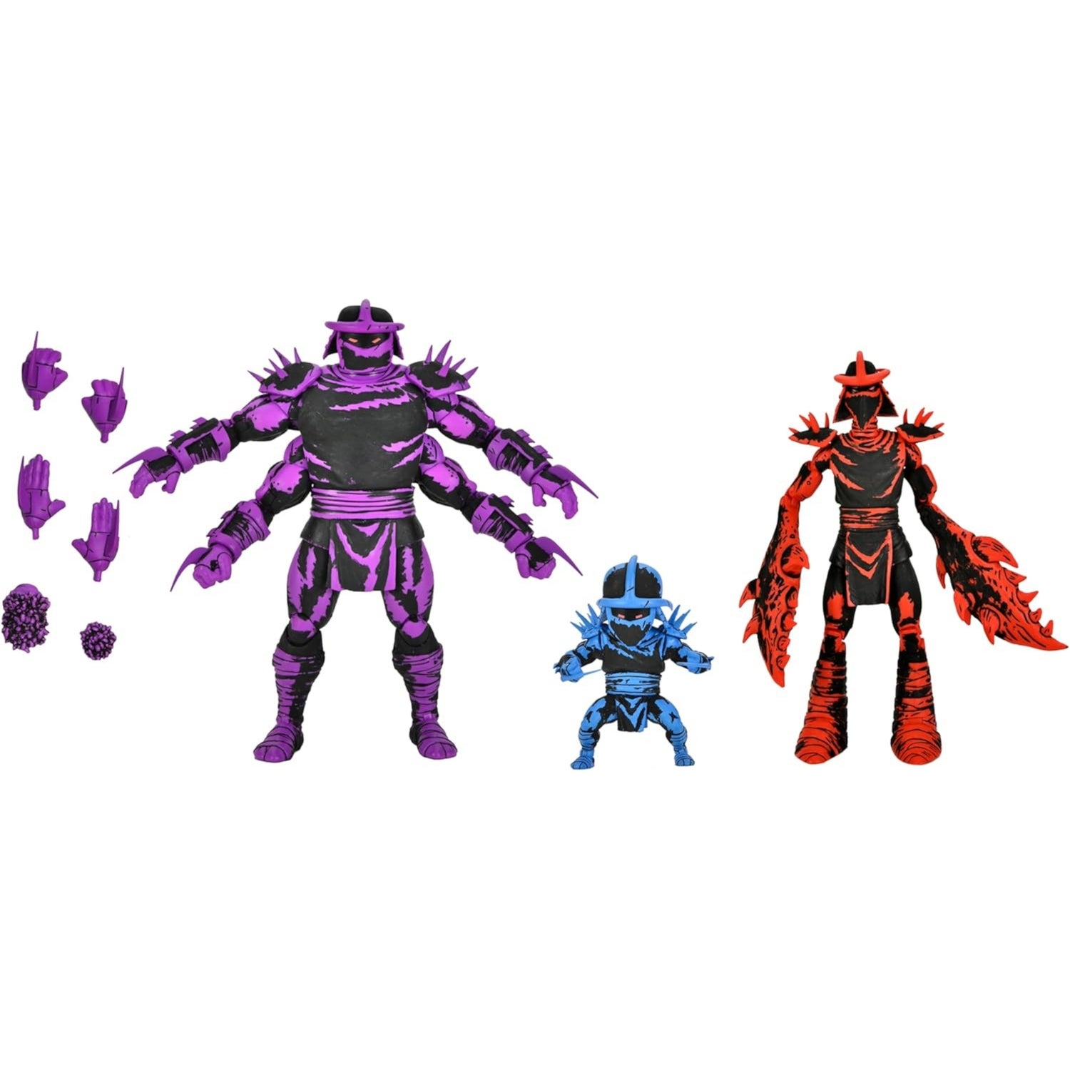 NECA Teenage Mutant Ninja Turtles (Mirage Comics) Action Figures Shredder Clones Box Set (18cm)