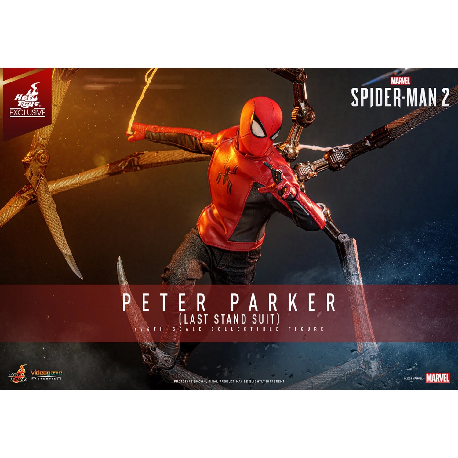 Hot Toys Marvel's Spider-Man Peter Parker (Last Stand Suit) 1/6th Scale Figure (30cm)