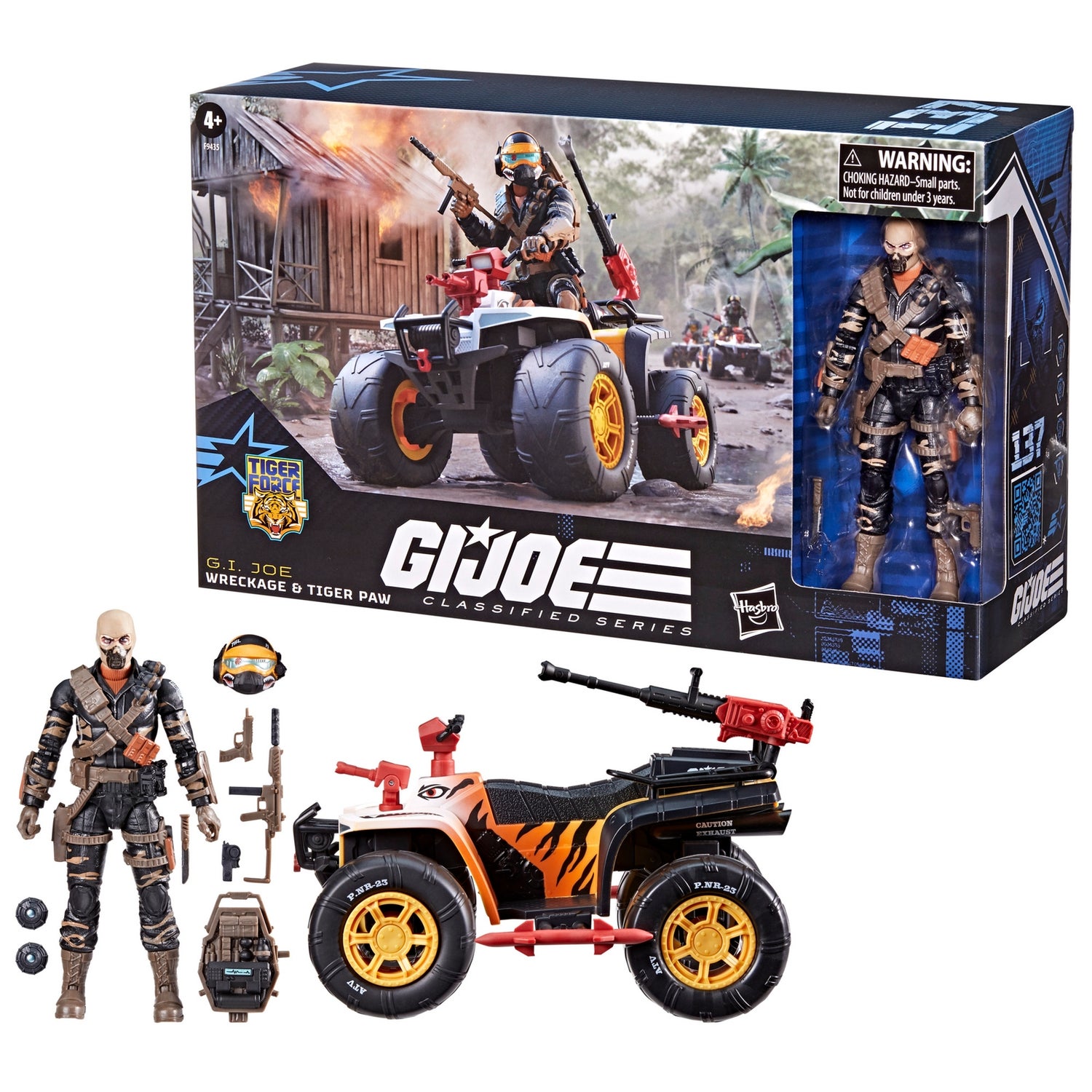 Hasbro G.I. Joe Classified Series #137, Tiger Force Wreckage & Tiger Paw ATV, Vehicle and Action Figure Set