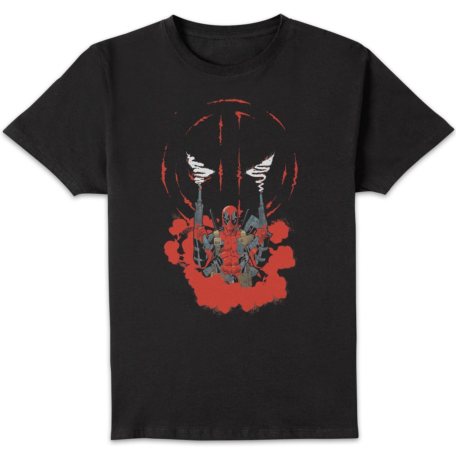 Marvel Deadpool Smoking Unisex T-Shirt - Black