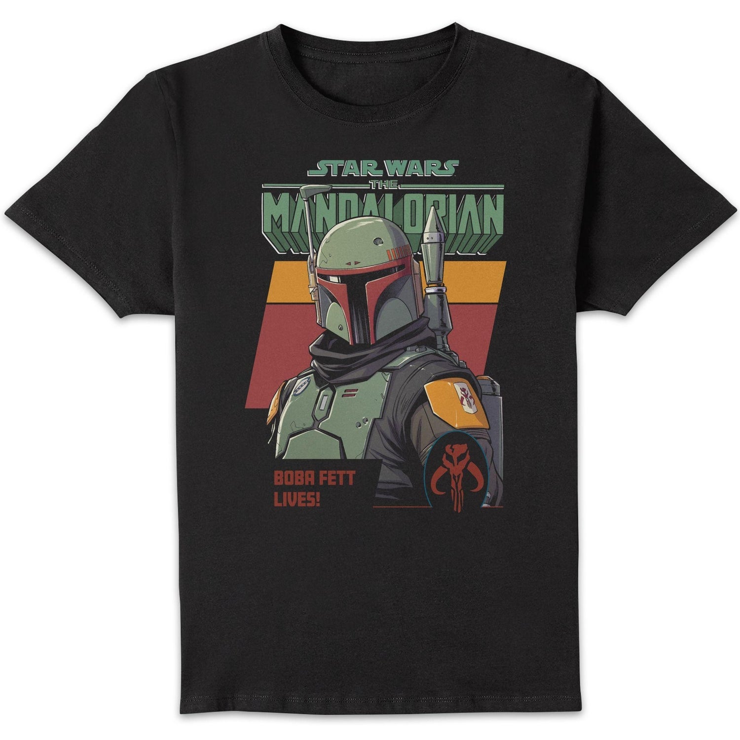 Star Wars The Mandalorian Boba Fett Lives! Unisex T-Shirt - Black