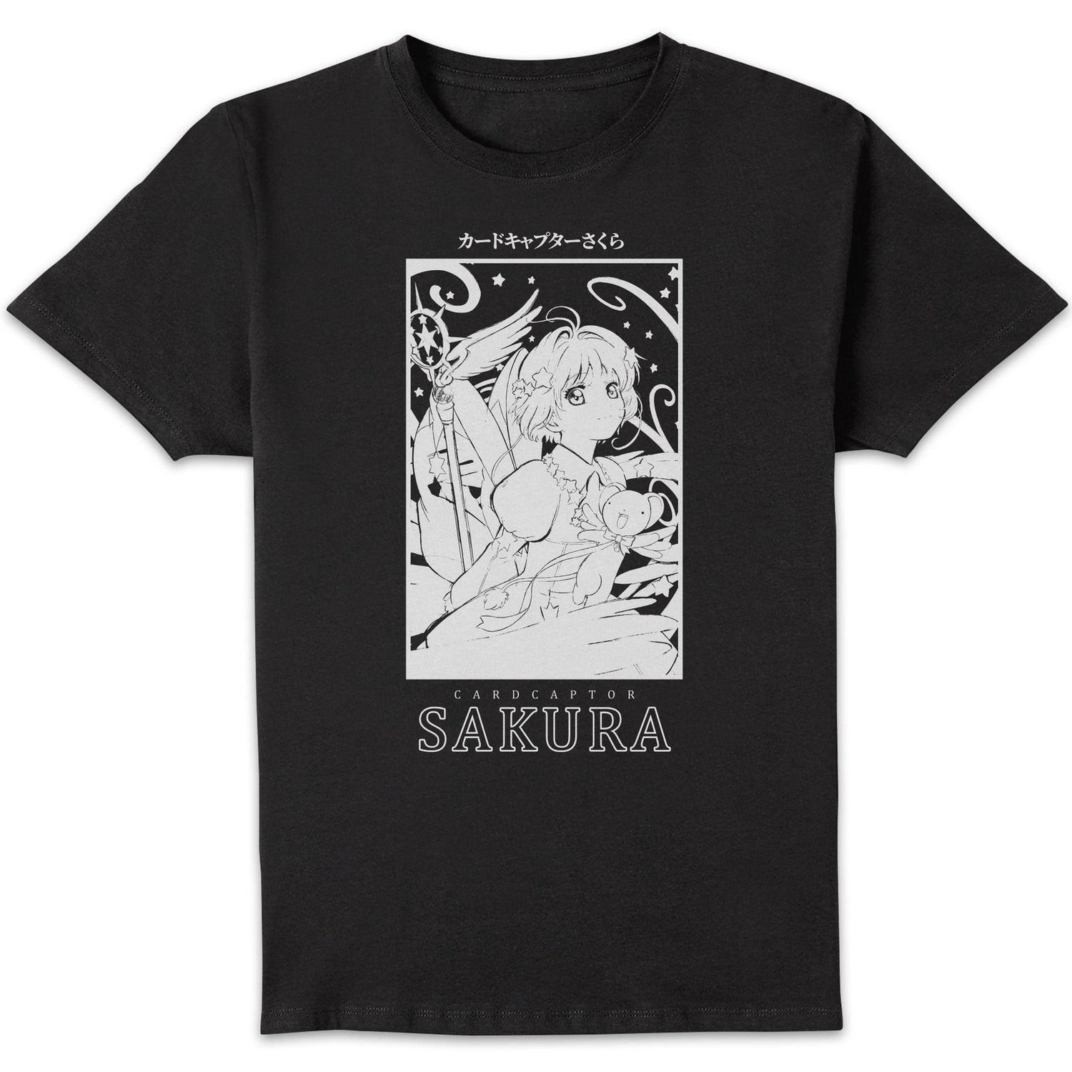 Cardcaptor Sakura Monochrome Box Unisex T-Shirt - Black