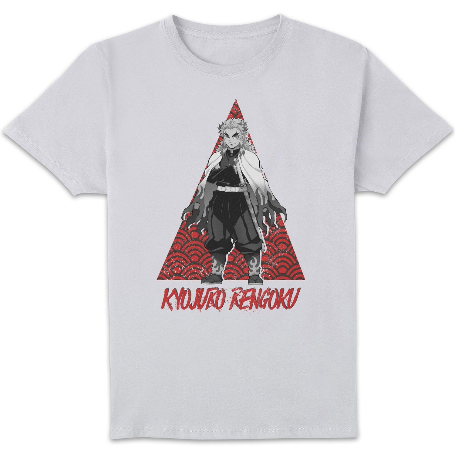 Demon Slayer Kyojuro Tri Unisex T-Shirt - White