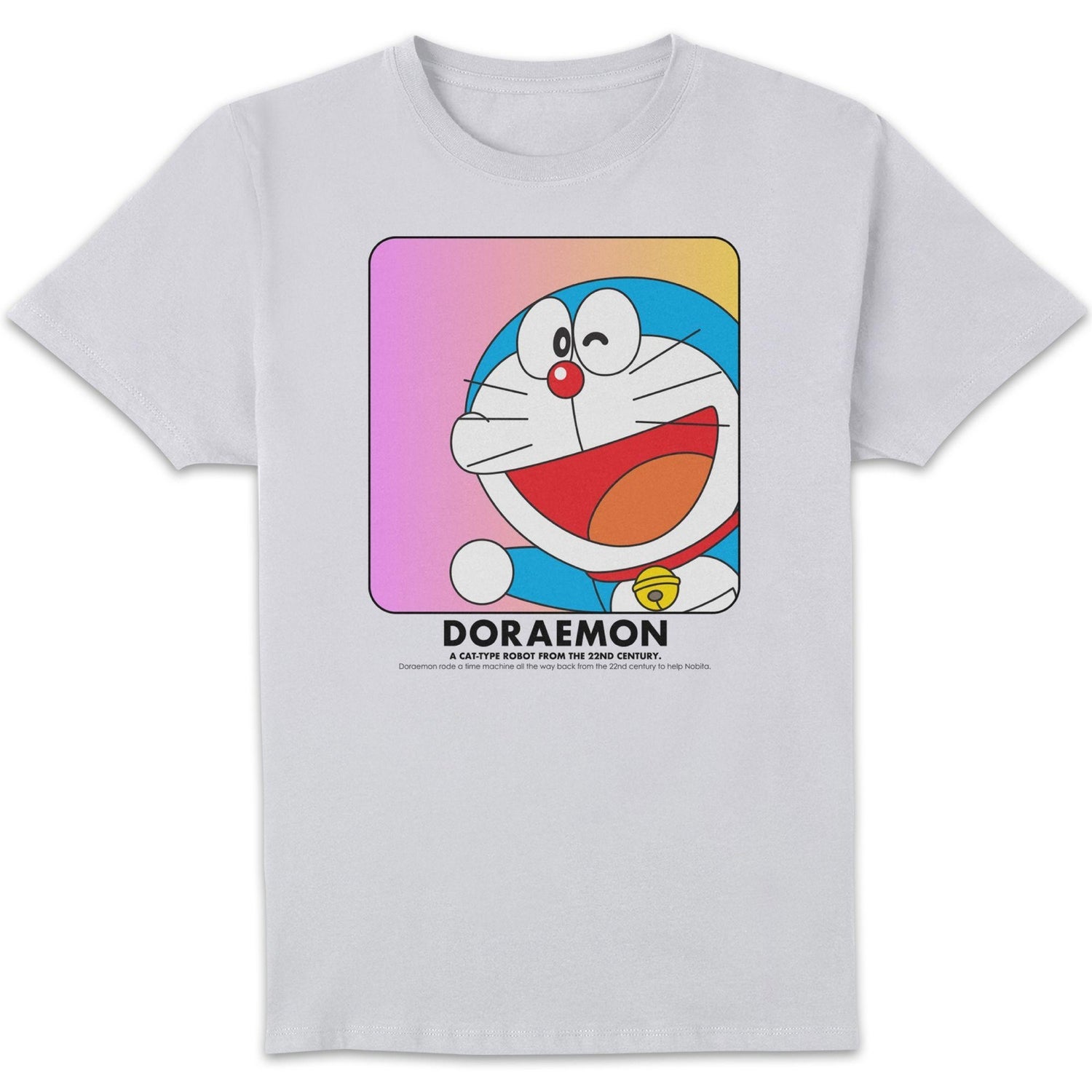Doraemon Face In Box Unisex T-Shirt - White