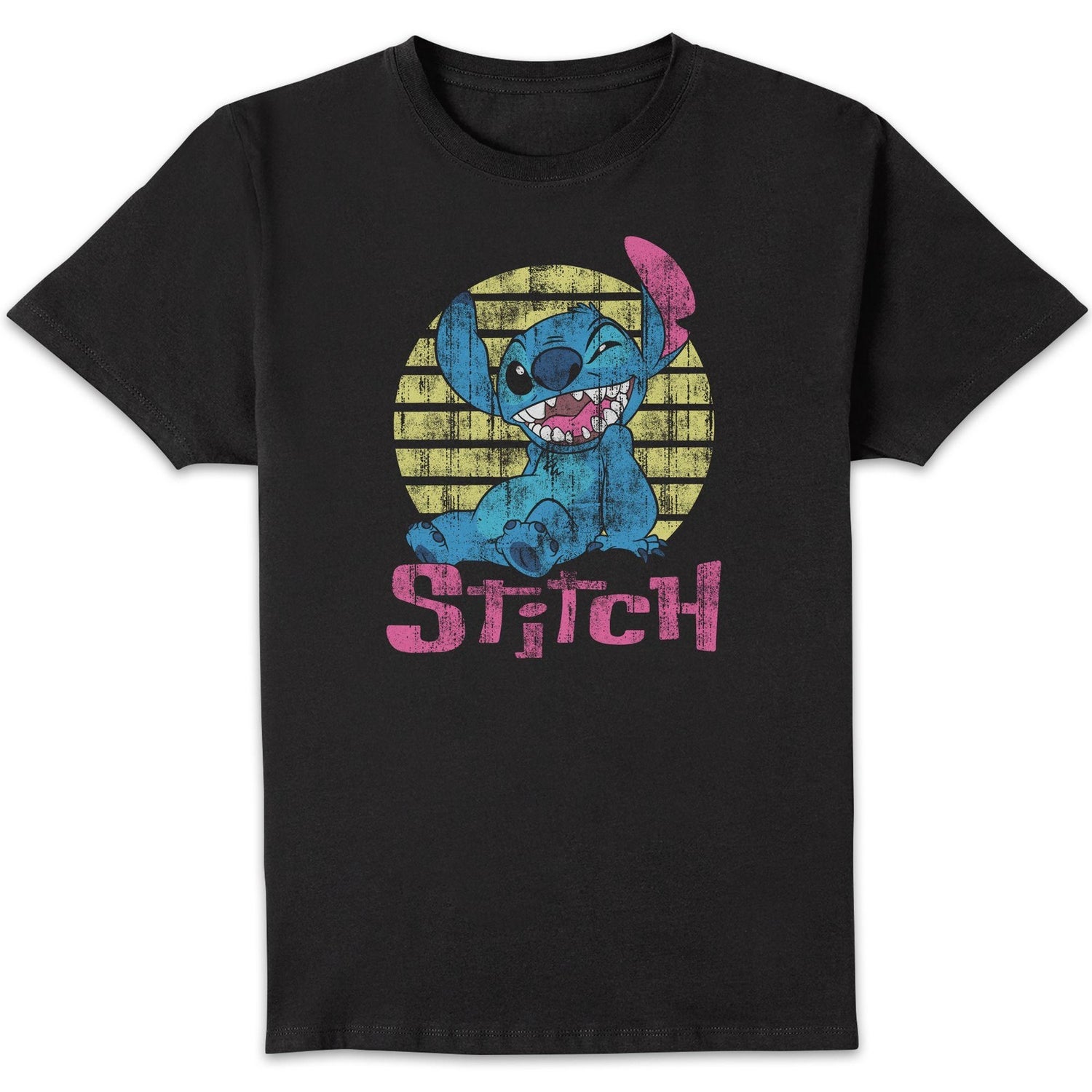 Disney Vintage Sitch Unisex T-Shirt - Black