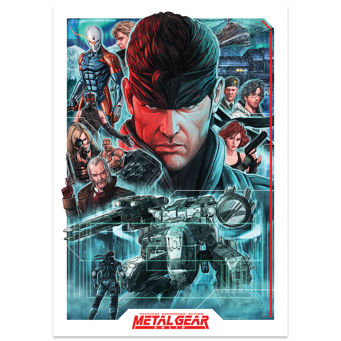 Metal Gear Solid Montage Art Print