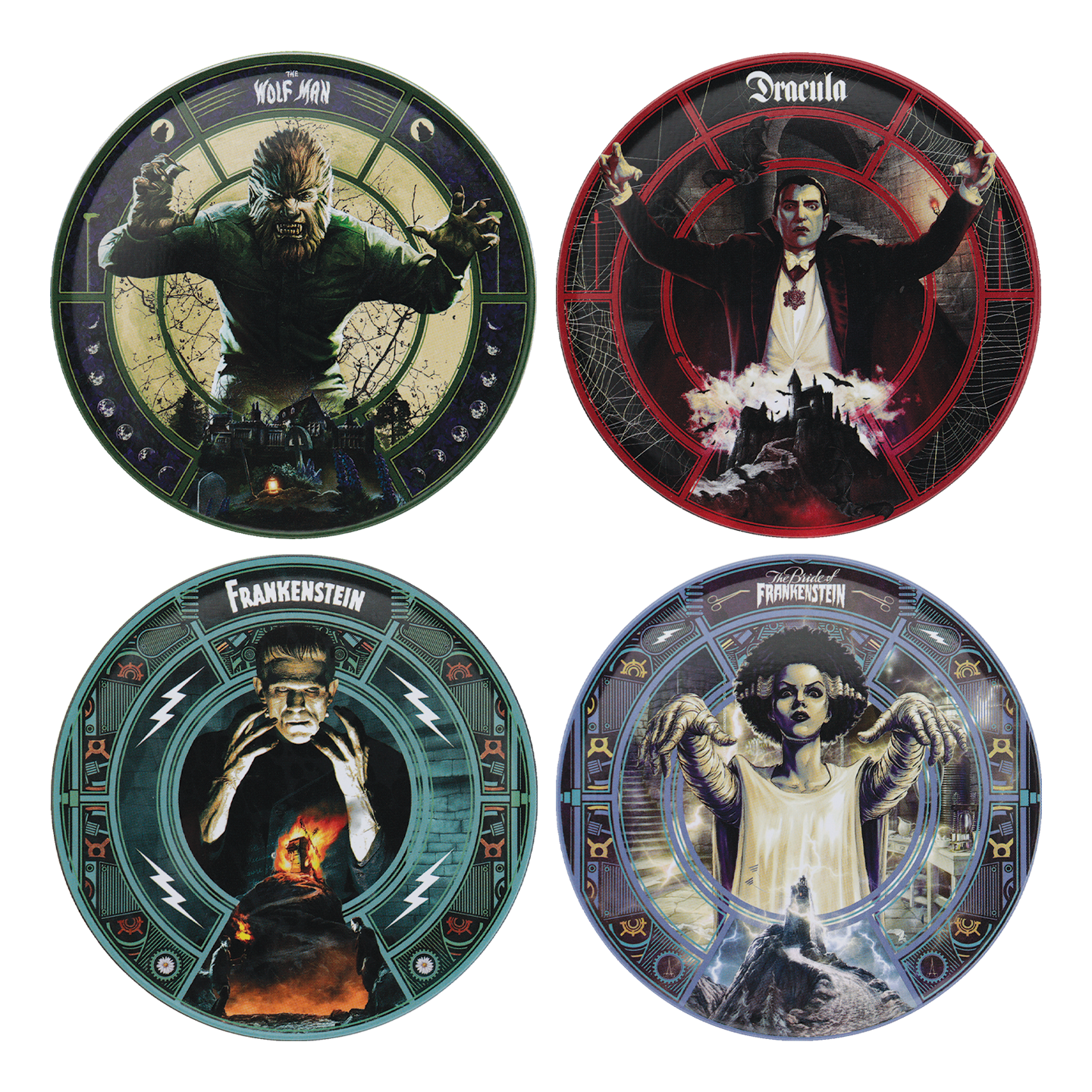 Universal Monsters Set of Four Printed Coasters