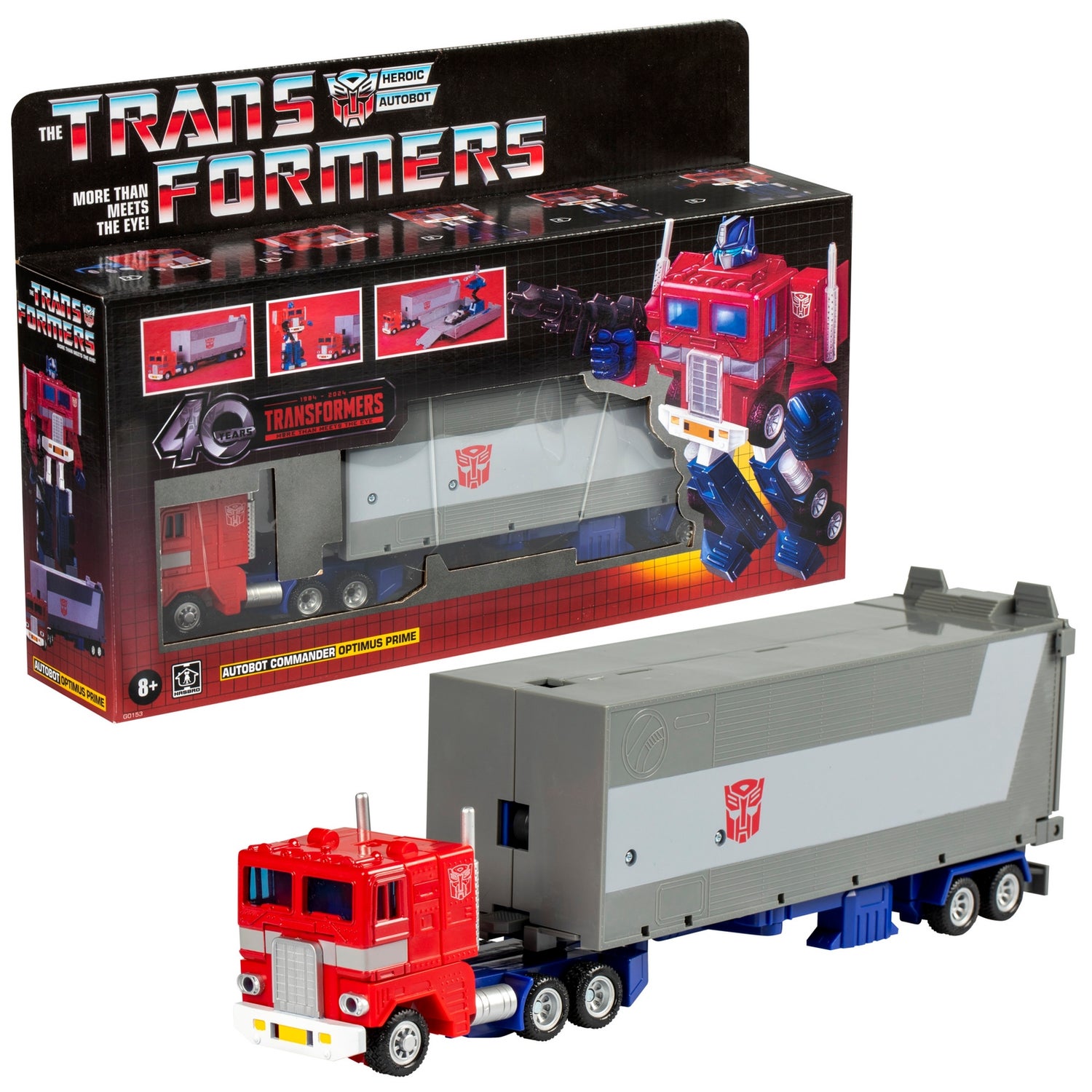 Transformers Toys Retro G1 Optimus Prime Converting Action Figure (6.25”)