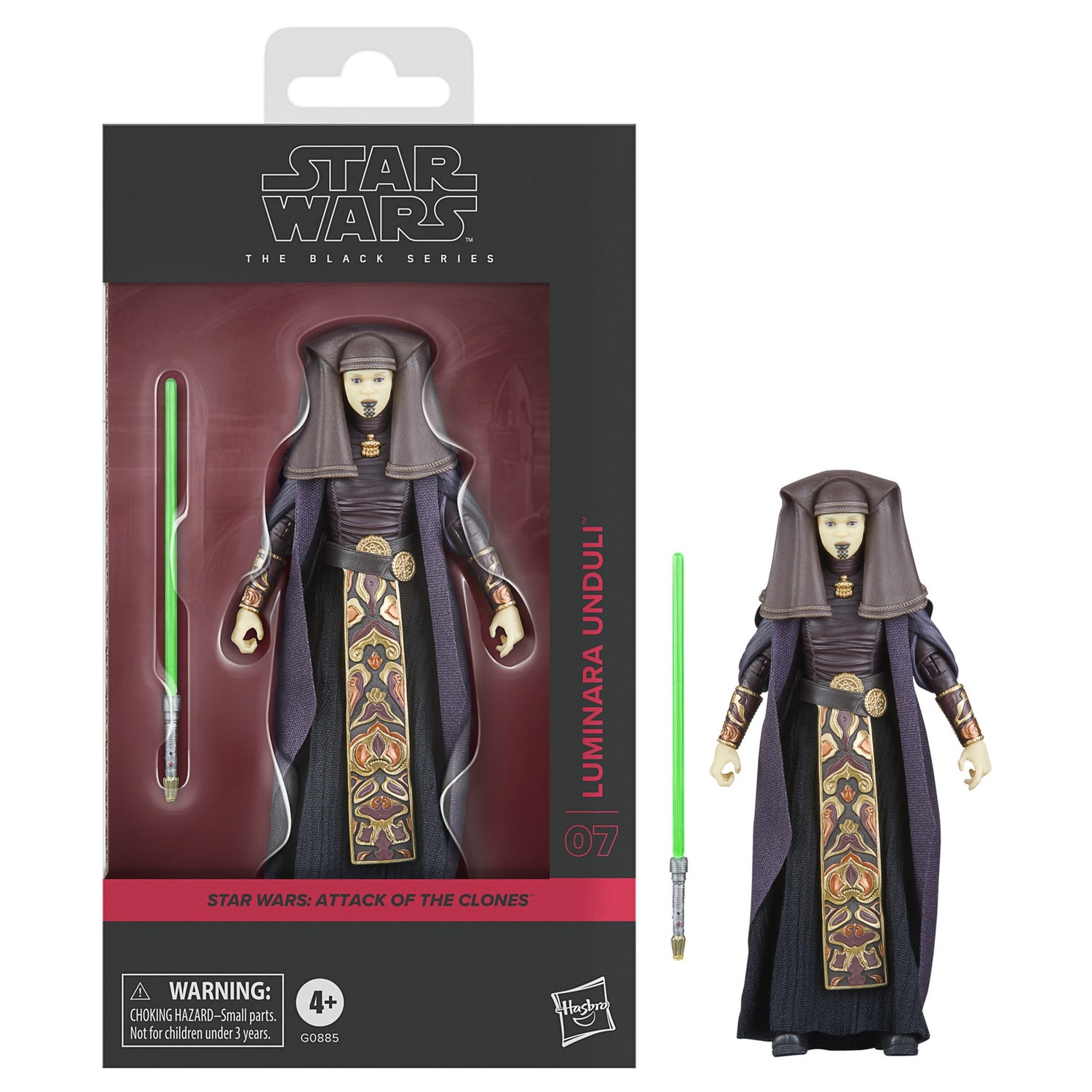 Star Wars The Black Series Luminara Unduli, Star Wars: Attack of the Clones Action Figure (6”)