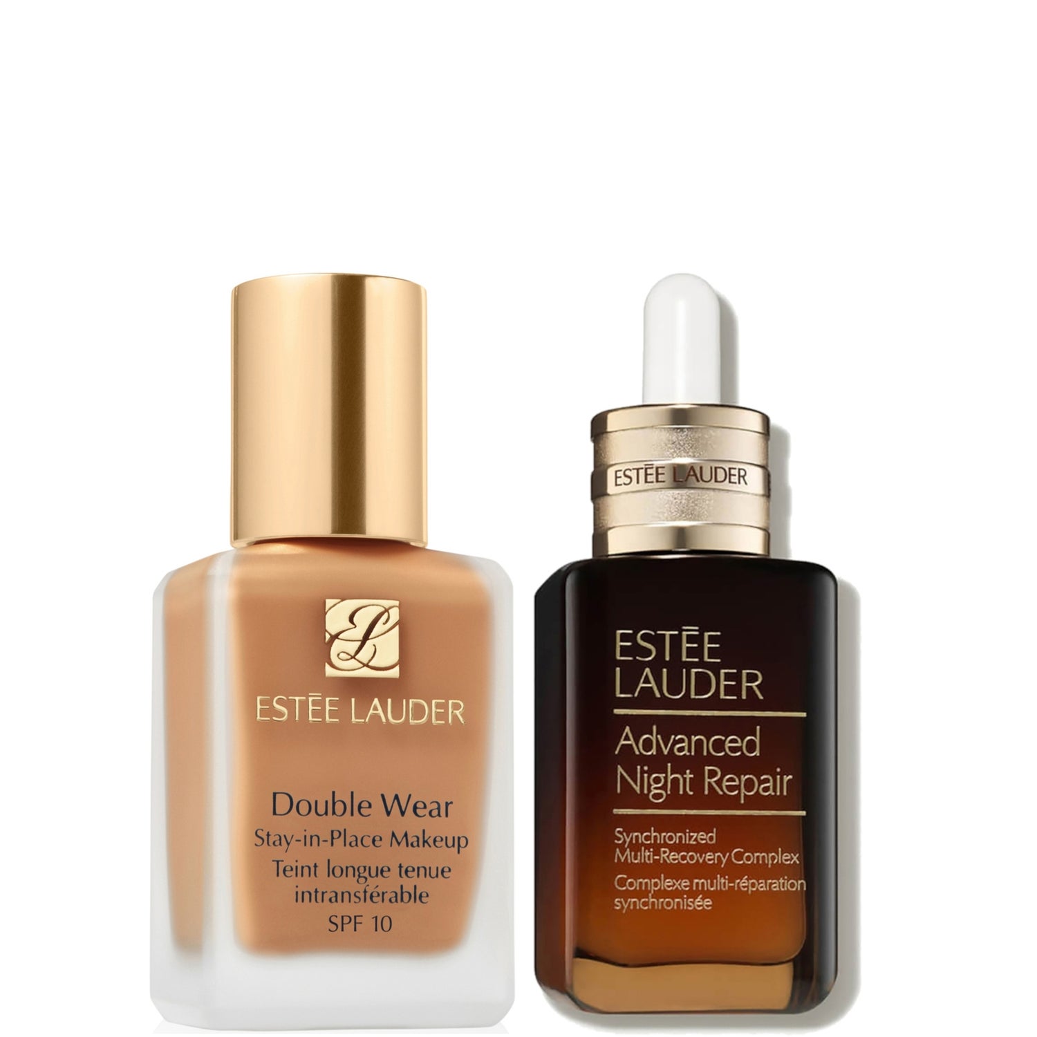 Estee Luader Double Wear Stay-in-Place Makeup & Advanced Night Repair Serum Bundle (Various Shades)
