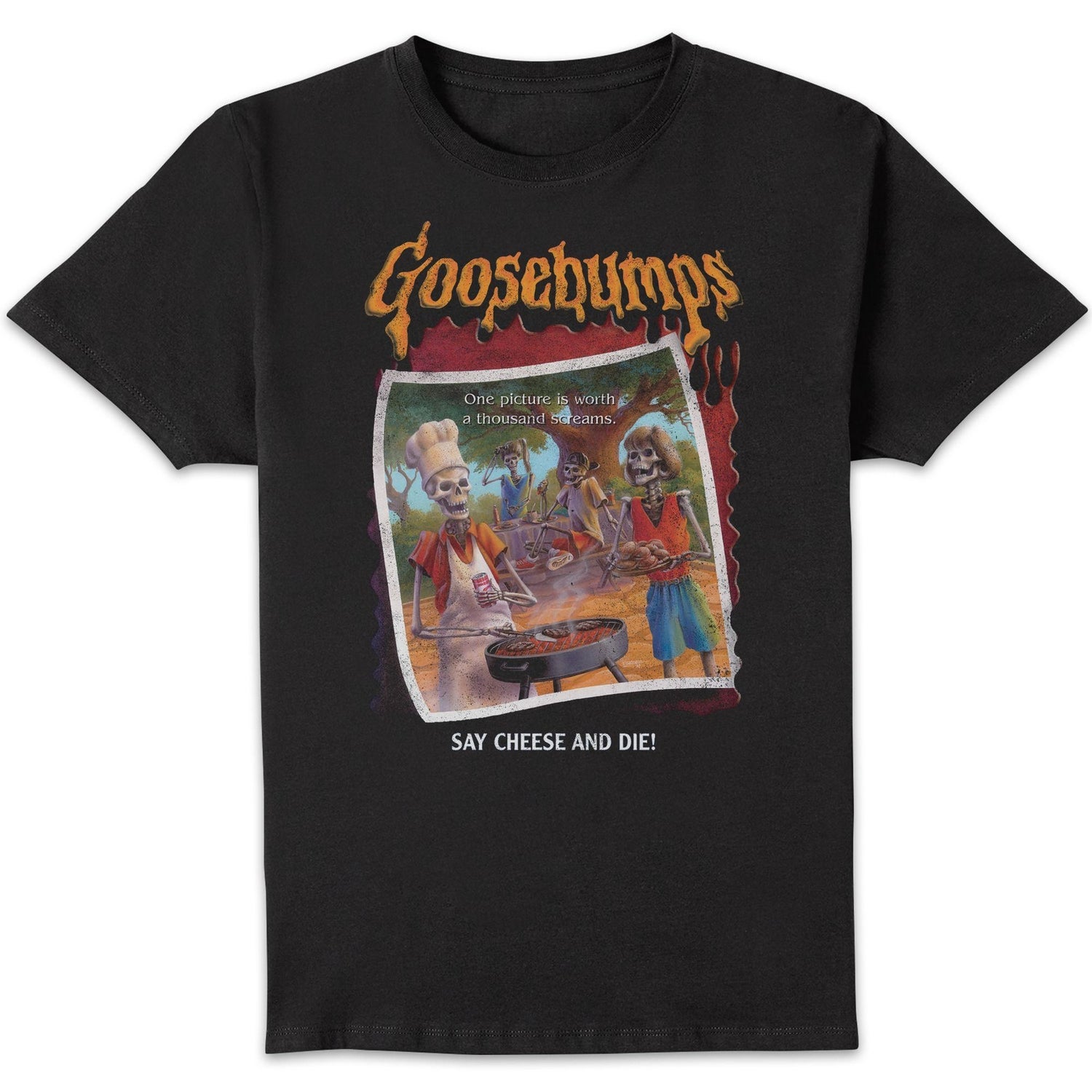 Goosebumps Say Cheese And Die Unisex T-Shirt - Black