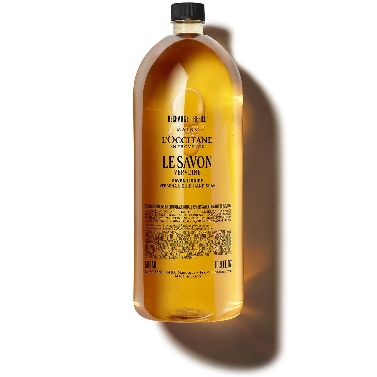 L'Occitane Verbena Liquid Hand Soap Refill 500ml