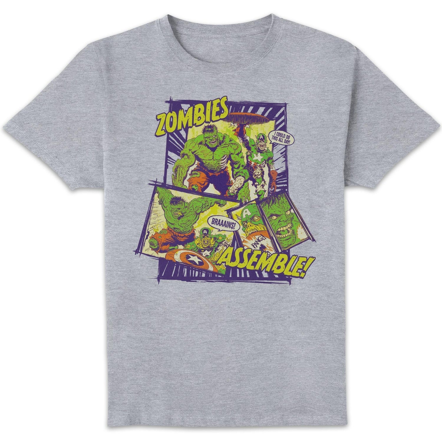 Marvel Zombies Zombies Assemble! Unisex T-Shirt - Grey