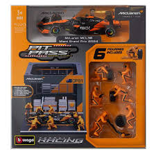 1:43 F1 MCLAREN MCL38 2024 PIT PASS DIORAMA PIASTRI