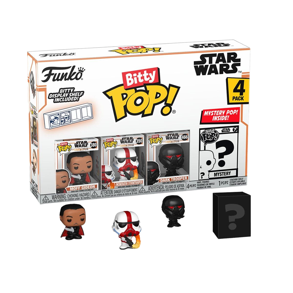 Star Wars Mandalorian Moff Gideon 4 Pack Funko POP Bitty