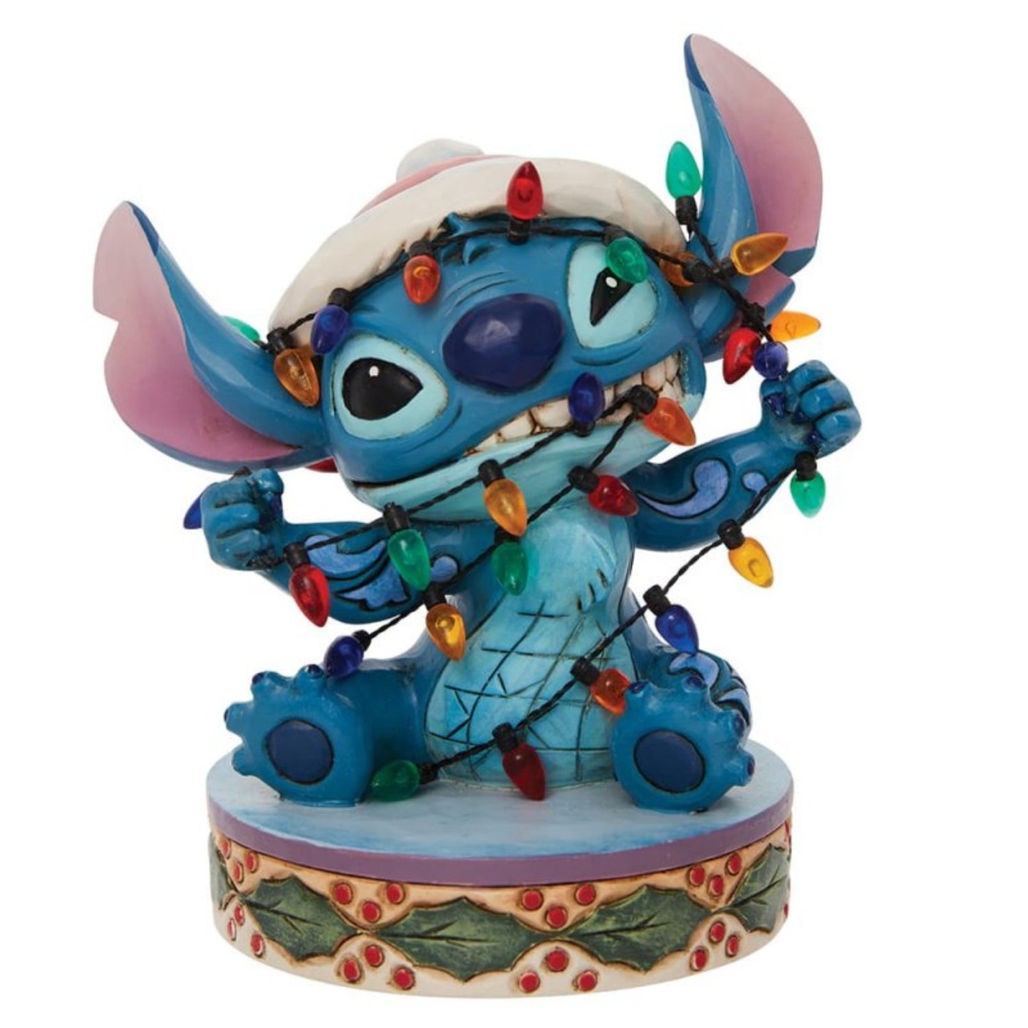 Enesco Stitch Wrapped in Lights Figurine (12cm)