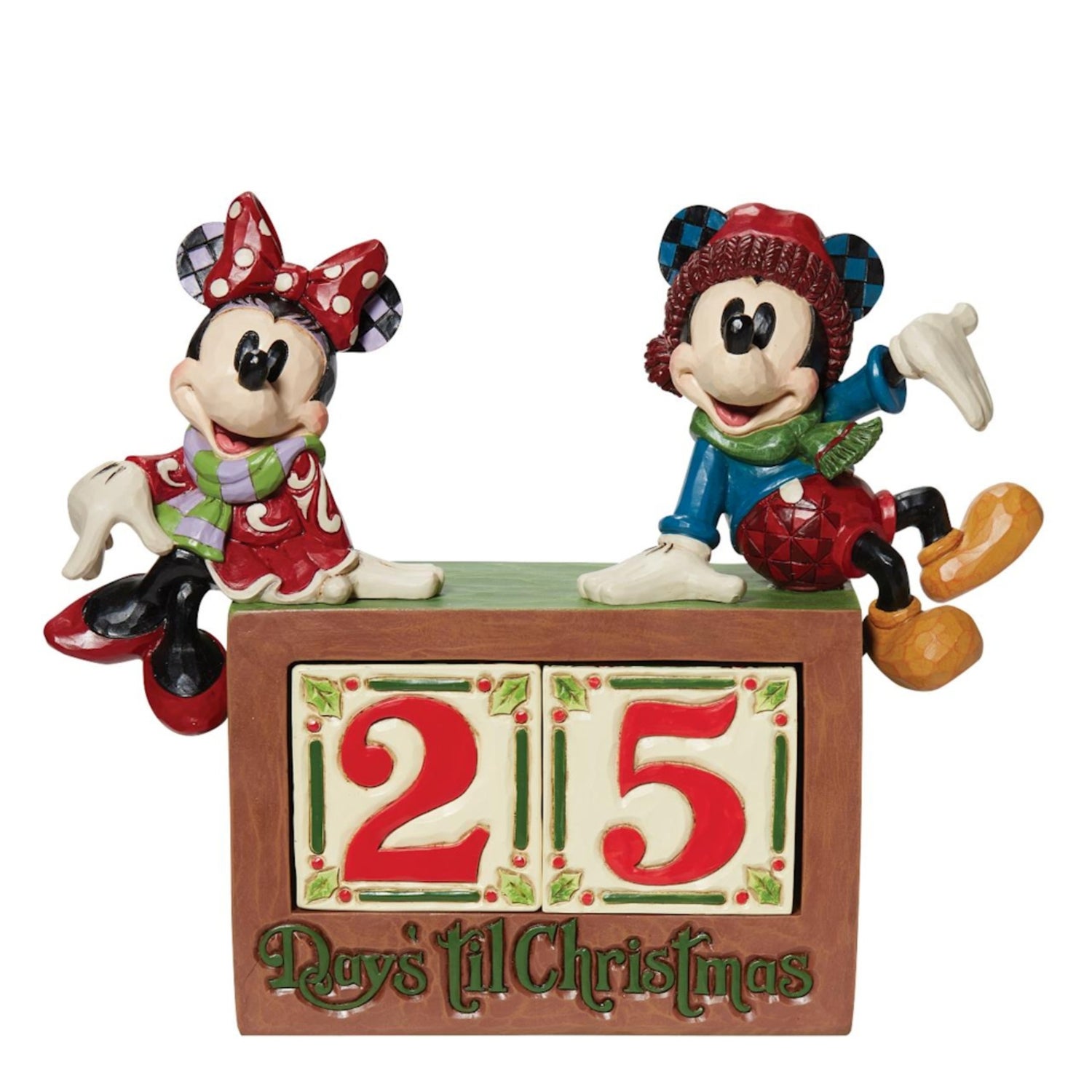 Enesco Mickey & Minnie Mouse Christmas Countdown Calendar