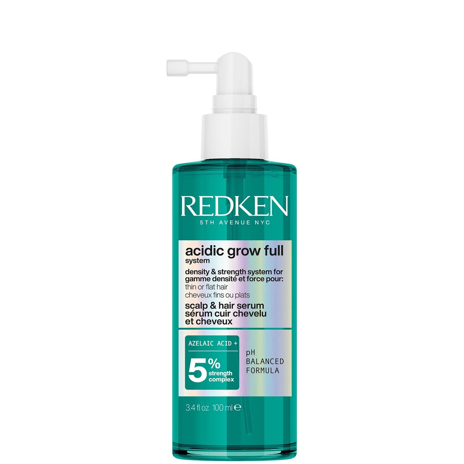 Redken Acidic Grow Full System Hair Serum for Thin Hair, Strengthens & Thickens