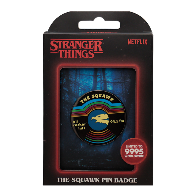 Stranger Things The Squawk Pin Badge