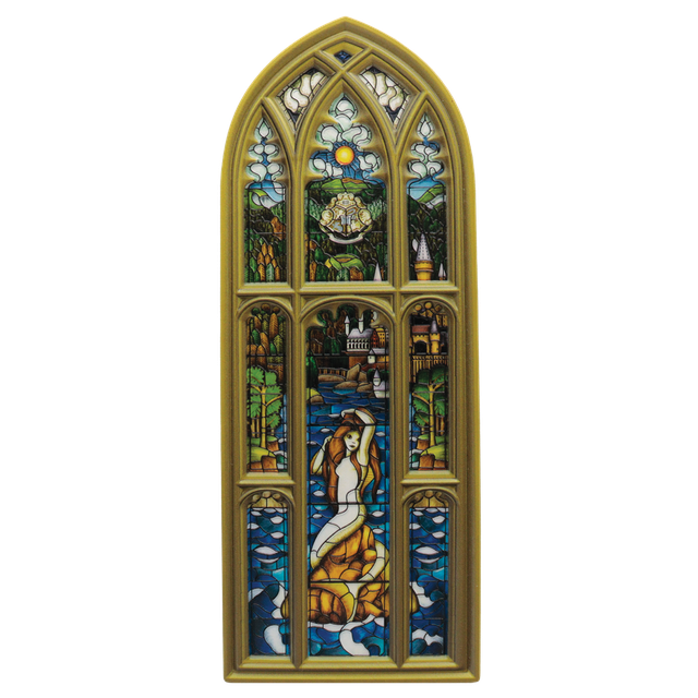 Harry Potter Mermaid Stained Glass Window Resin Plaque