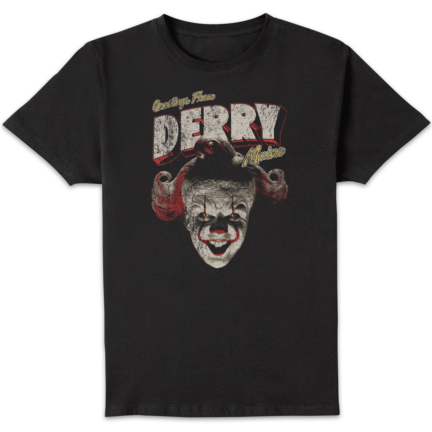 IT - Welcome To Derry Greetings From Derry Unisex T-Shirt - Black