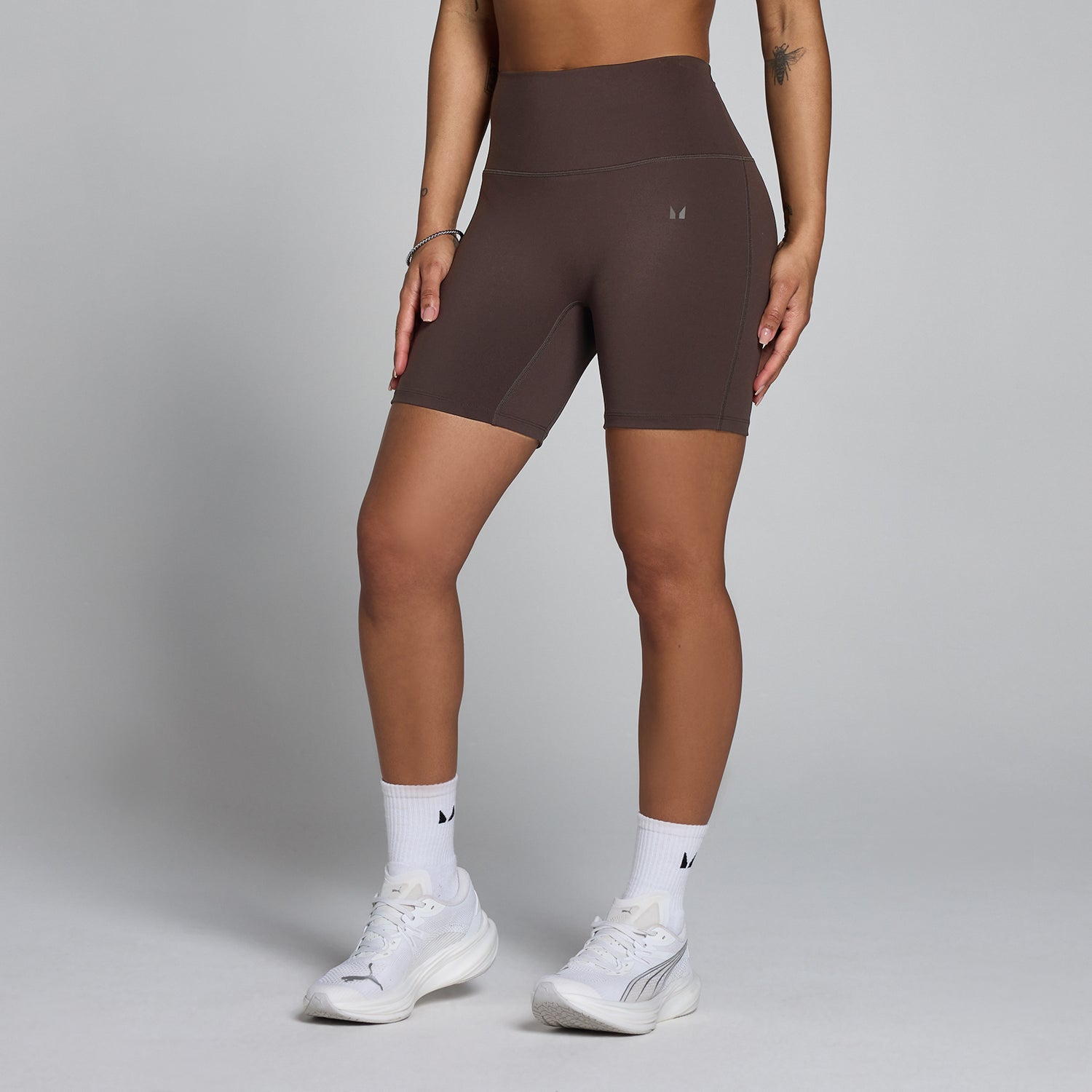 MP Women's Tempo High Waisted Shorts - Cocoa - XS