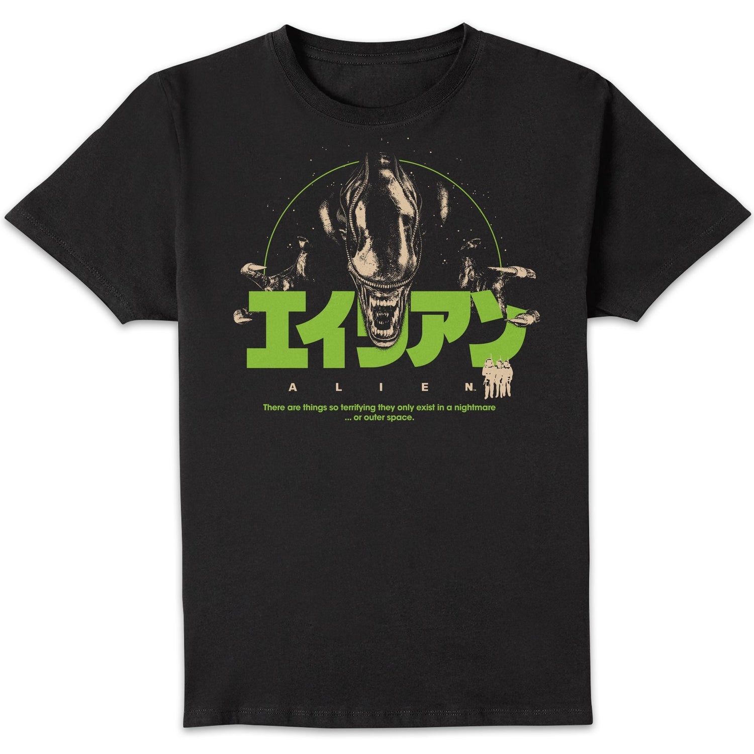 Alien Space Nightmare Unisex T-Shirt - Black